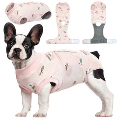 Kuoser Recovery Suit for dogs protects the abdominal area after surgery.
