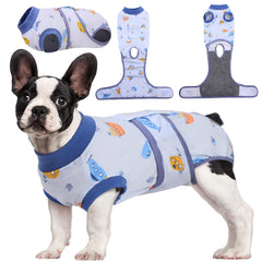 Kuoser Recovery Suit on a dog back view, protecting surgical areas during recovery.
