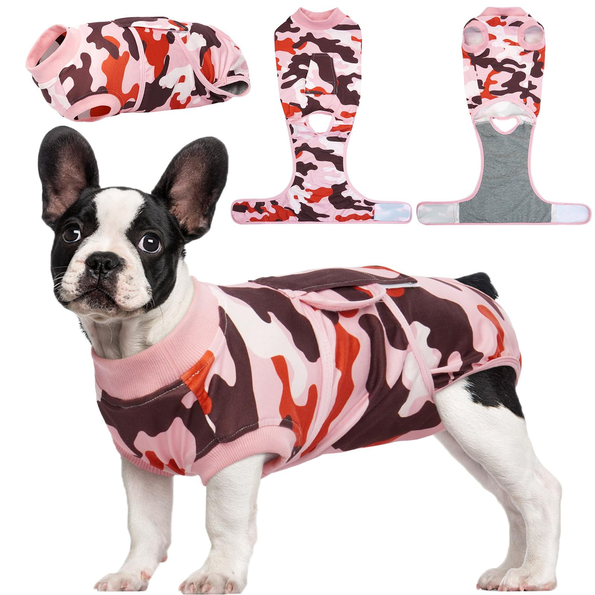 Kuoser Recovery Suit on a dog back view, comfortable post-surgery coverage for wounds