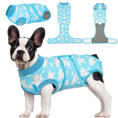 Kuoser Recovery Suit for dogs, back view showing full coverage for wound protection