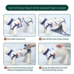 Kuoser post-surgery wear on a dog, easy bathroom breaks