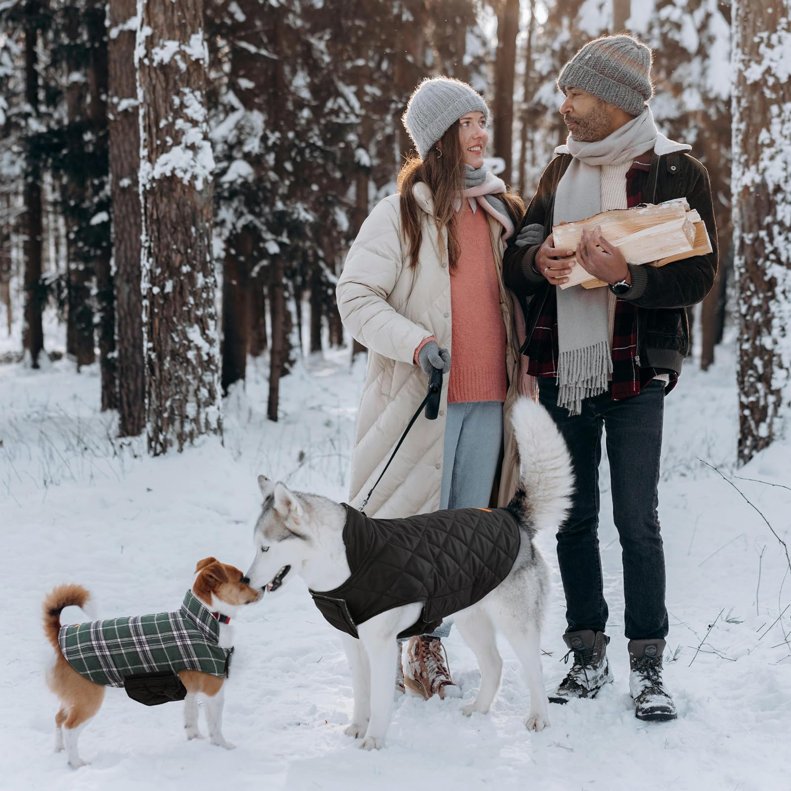 Kuoser British plaid style coat available in 13 colors