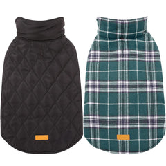 Kuoser waterproof dog coat front view for all day warmth and protection