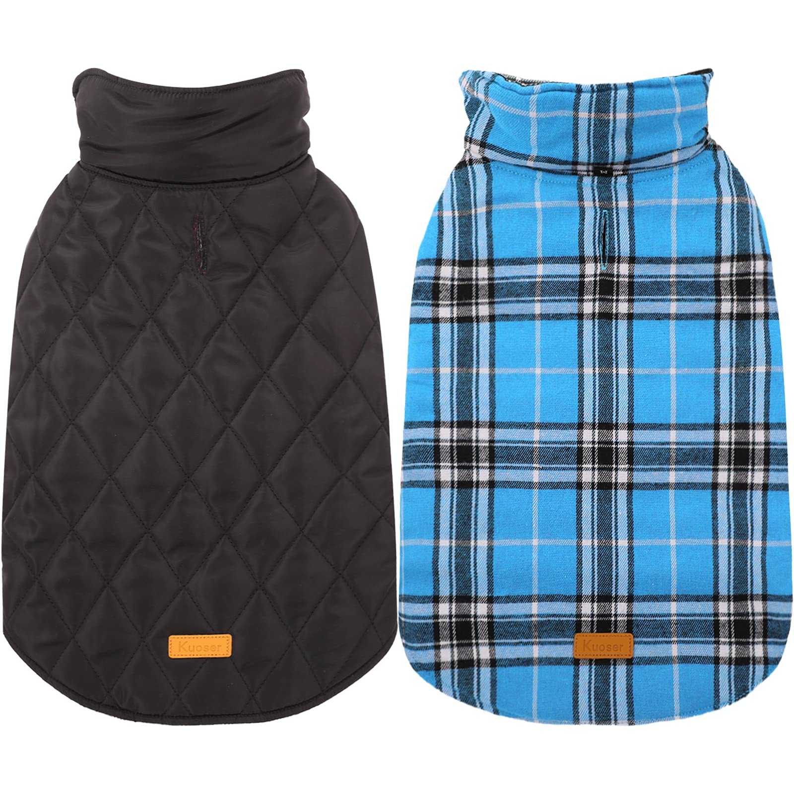 Kuoser waterproof dog coat front view for all-weather protection during walks
