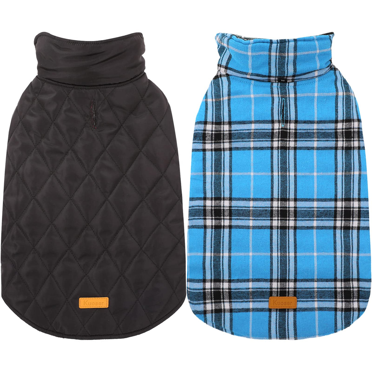 Kuoser waterproof dog coat front view for all-weather protection during walks