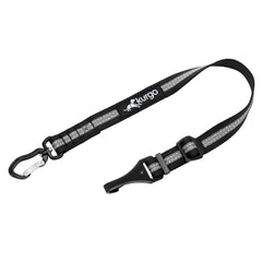 Kurgo Direct to Latch Swivel Tether backseat strap keeps your dog secure and comfortable.