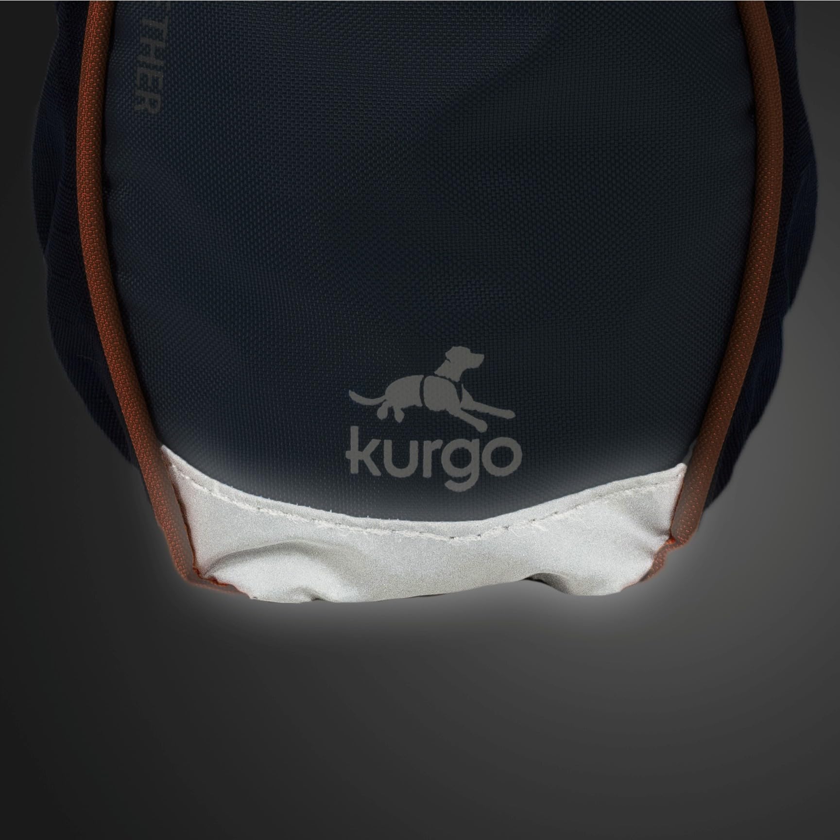 Kurgo Go Stuff It Treat Bag navy carabiner clip demonstrates hands-free attachment