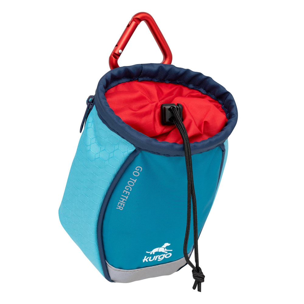 Kurgo Go Stuff It zipper pocket stores keys and small items for walks.