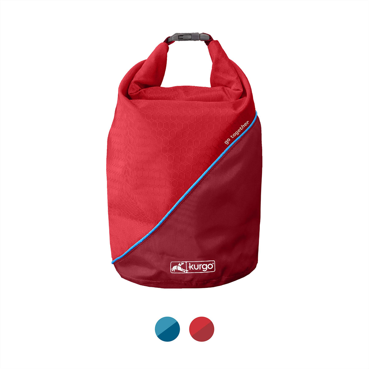 Kurgo Kibble Carrier with roll-top closure keeps meals secure on the go.