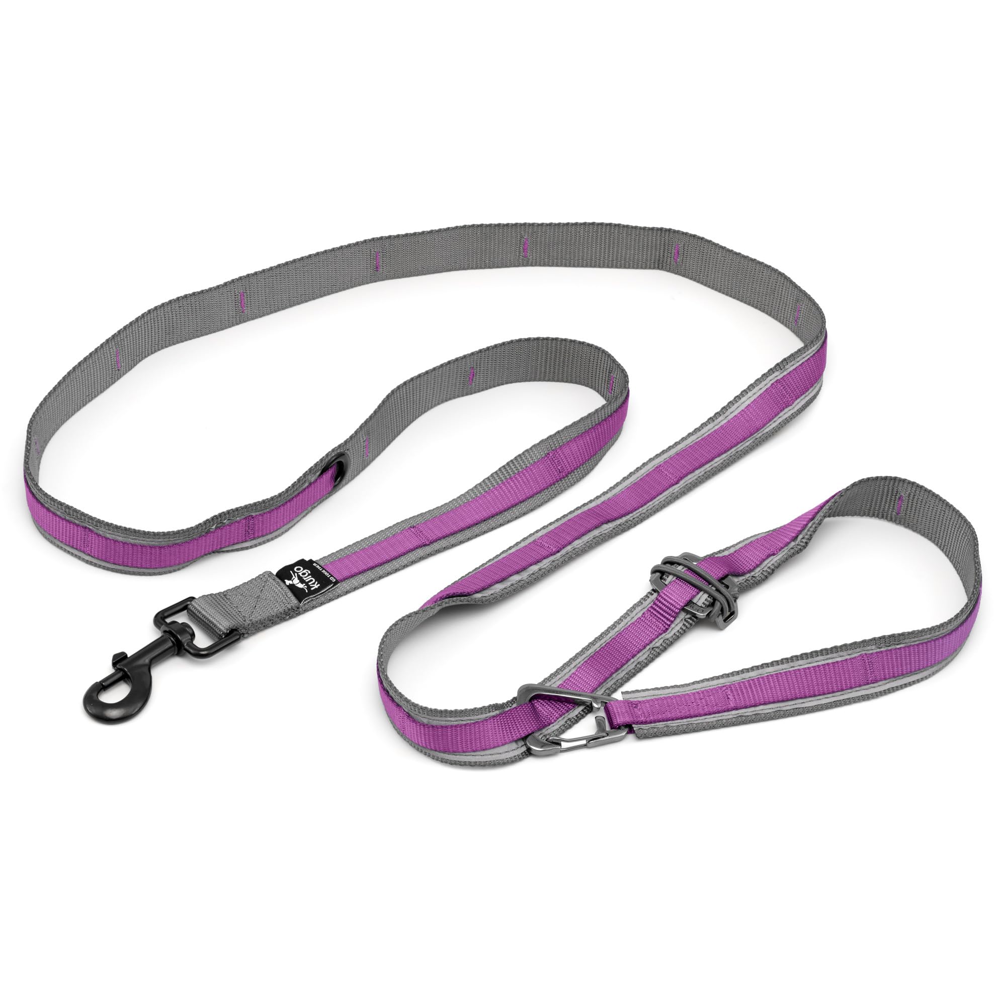 Kurgo Quantum Leash in 6-in-one-use configuration, versatile for many activities.