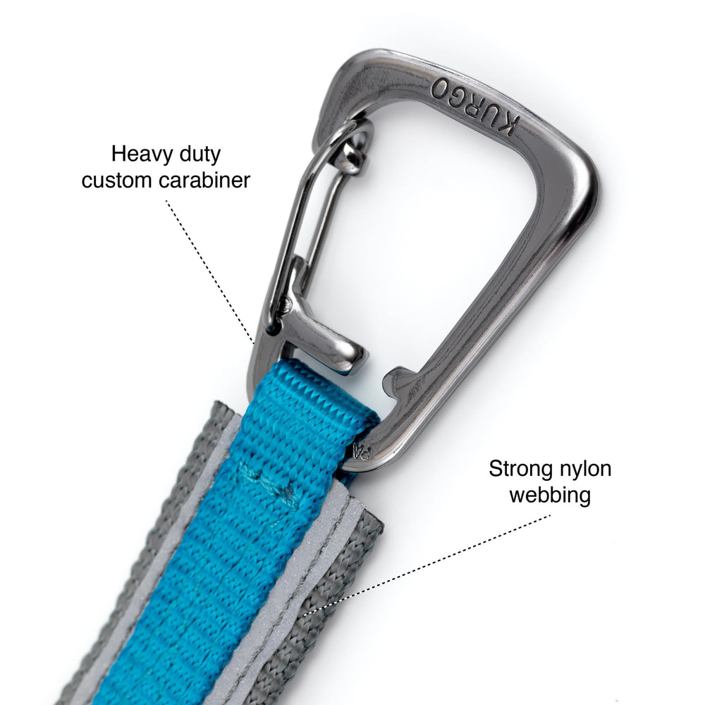 Kurgo Quantum Leash worn as waist belt for hands-free jogging.