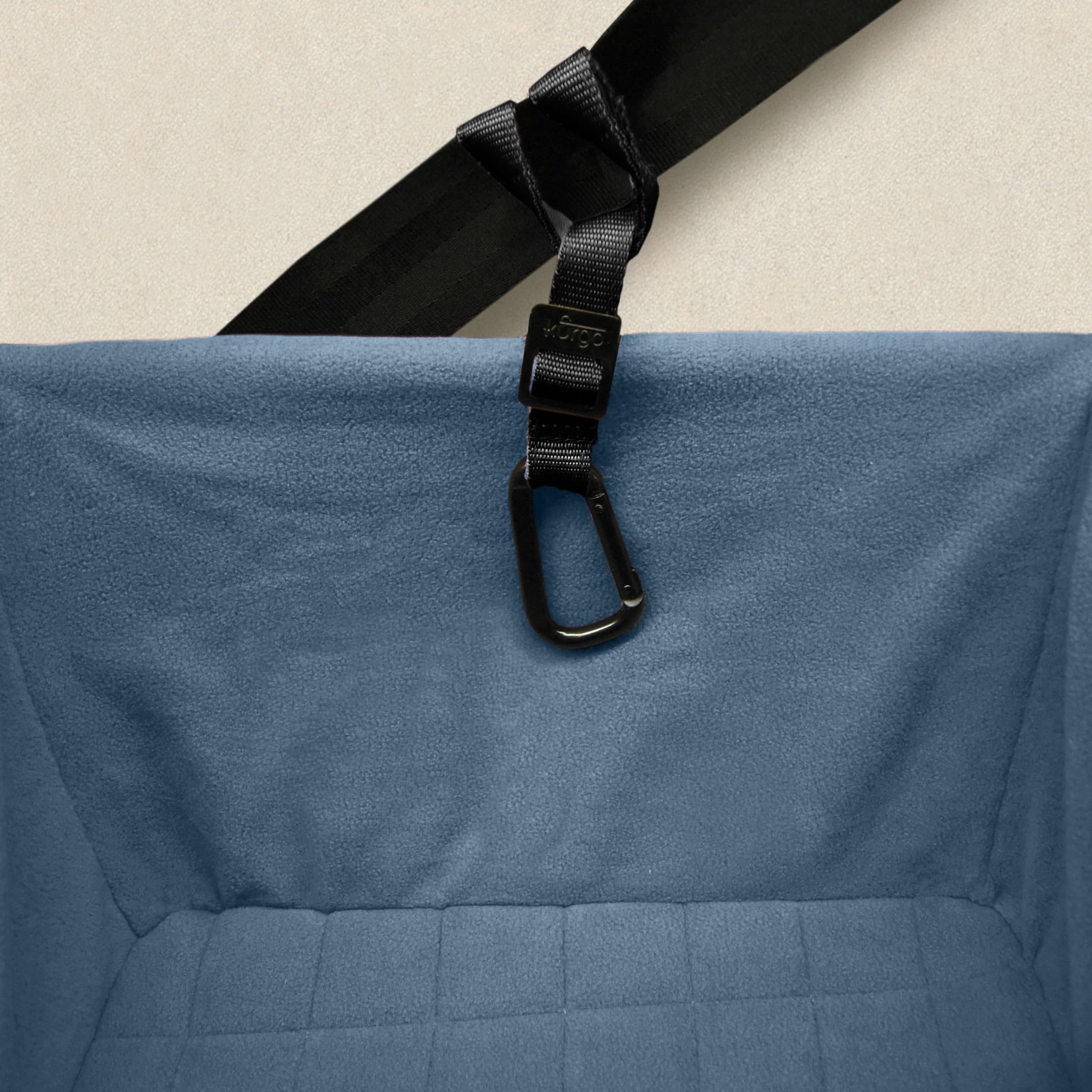 Kurgo Rover Booster Seat collapses for easy storage.