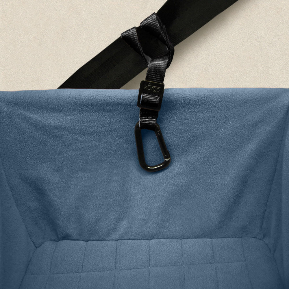 Kurgo Rover Booster Seat collapses for easy storage.