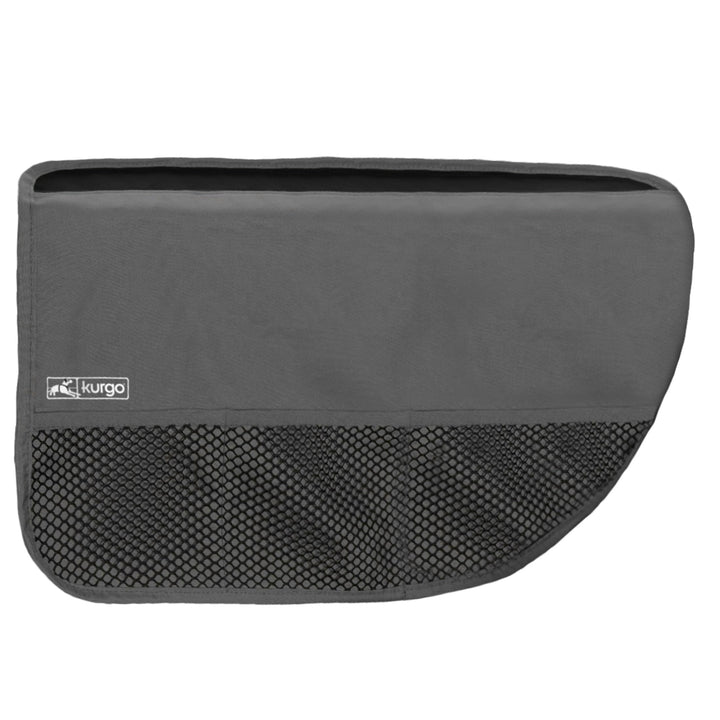 Kurgo Rover Car Door Guard with durable-fabric shield protects the car interior from paw scratches.
