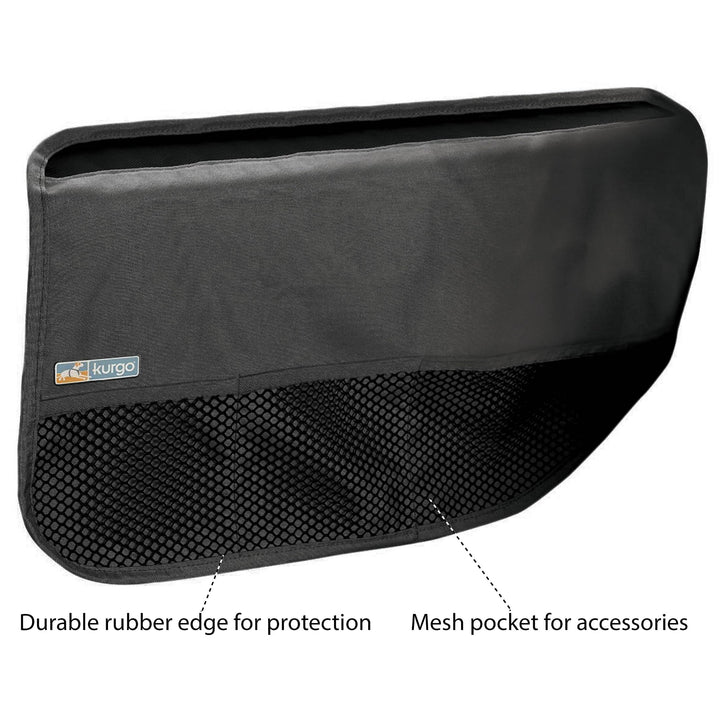 Kurgo Rover Car Door Guard showing Rufftex-edging for added paw durability.