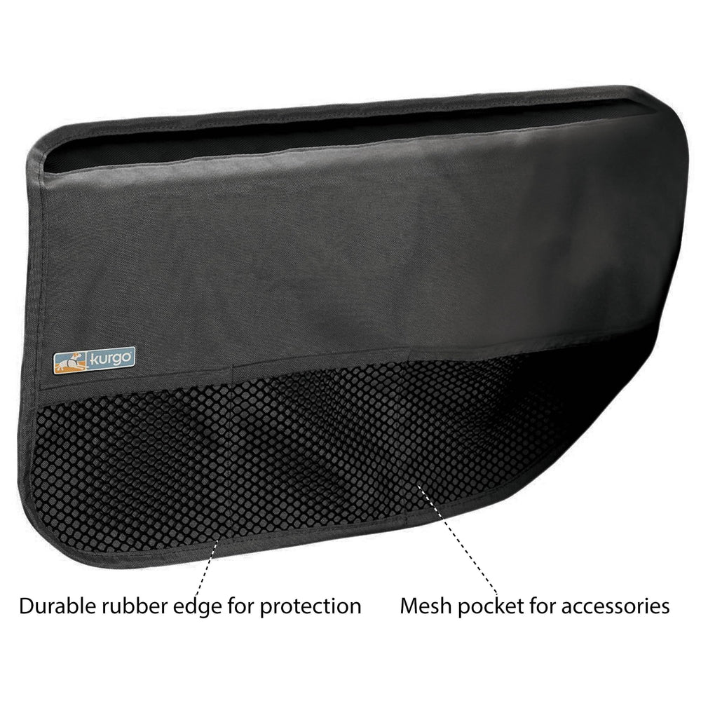 Kurgo Rover Car Door Guard showing Rufftex-edging for added paw durability.