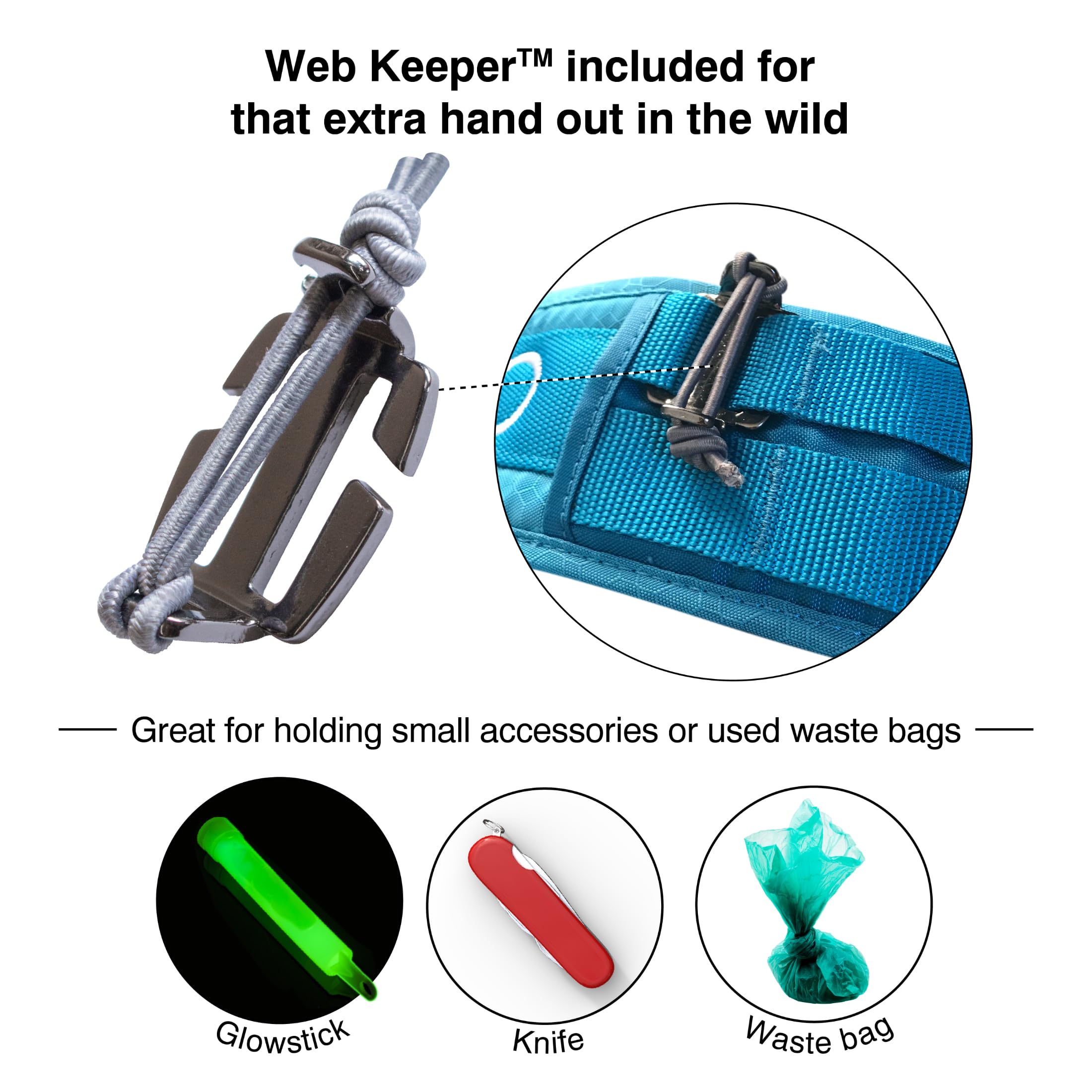 Kurgo RSG Active Utility Belt featuring integrated leash point for hands-free control