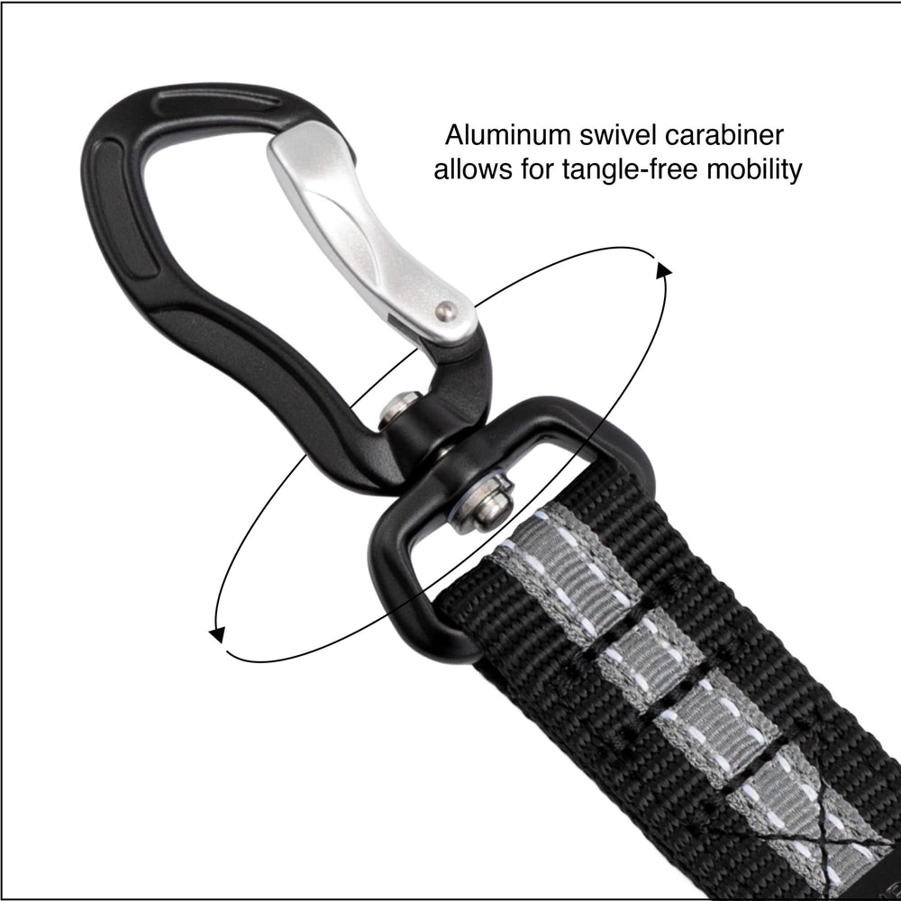 Kurgo universal-fit backseat restraint fits most vehicles for easy setup.