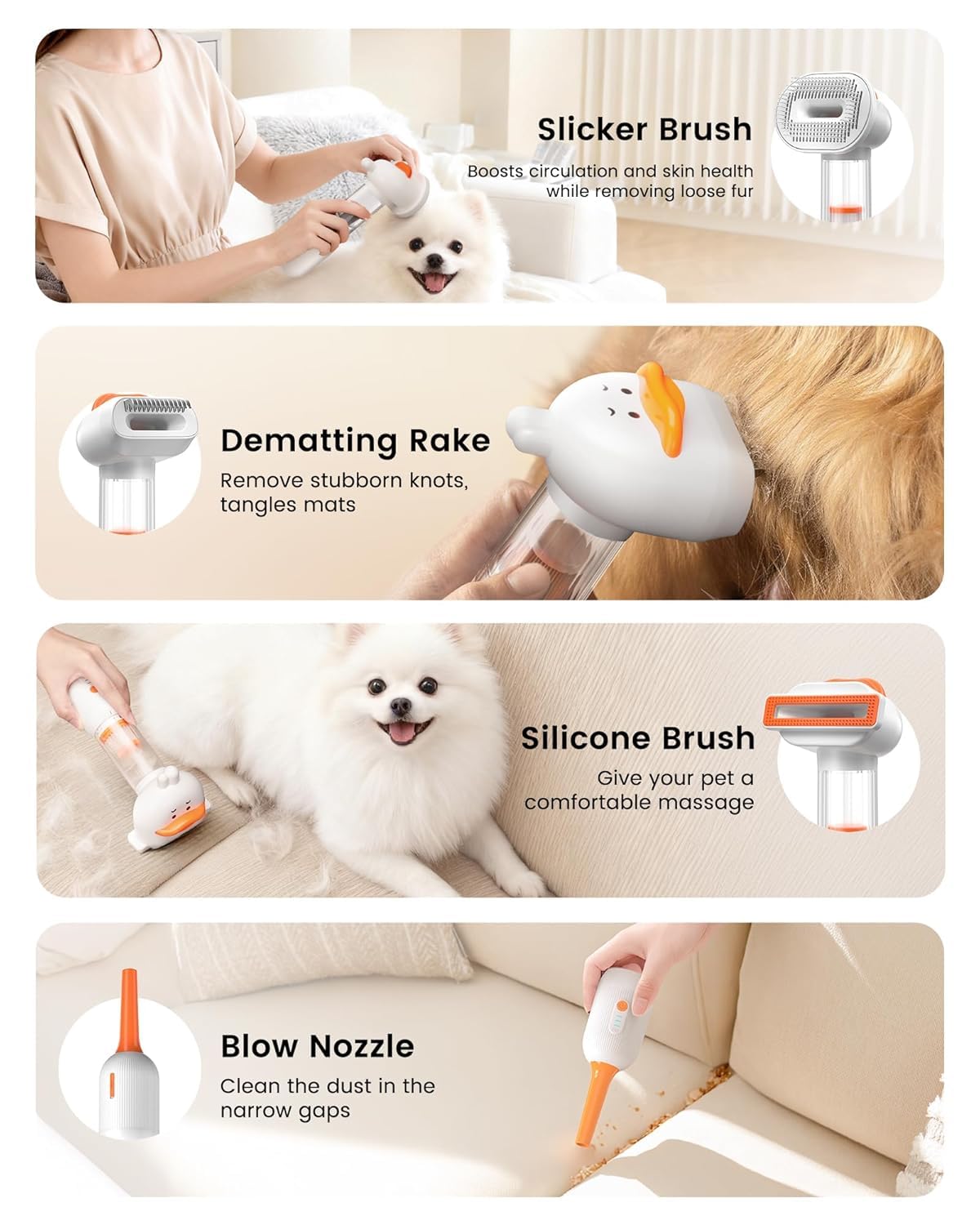 Kurtmark Short to Medium Coat dogs suited for at-home grooming.