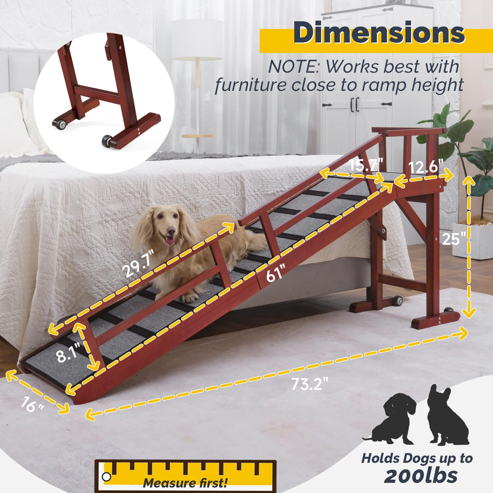 KUVETO ramp with removable rails prevents falls