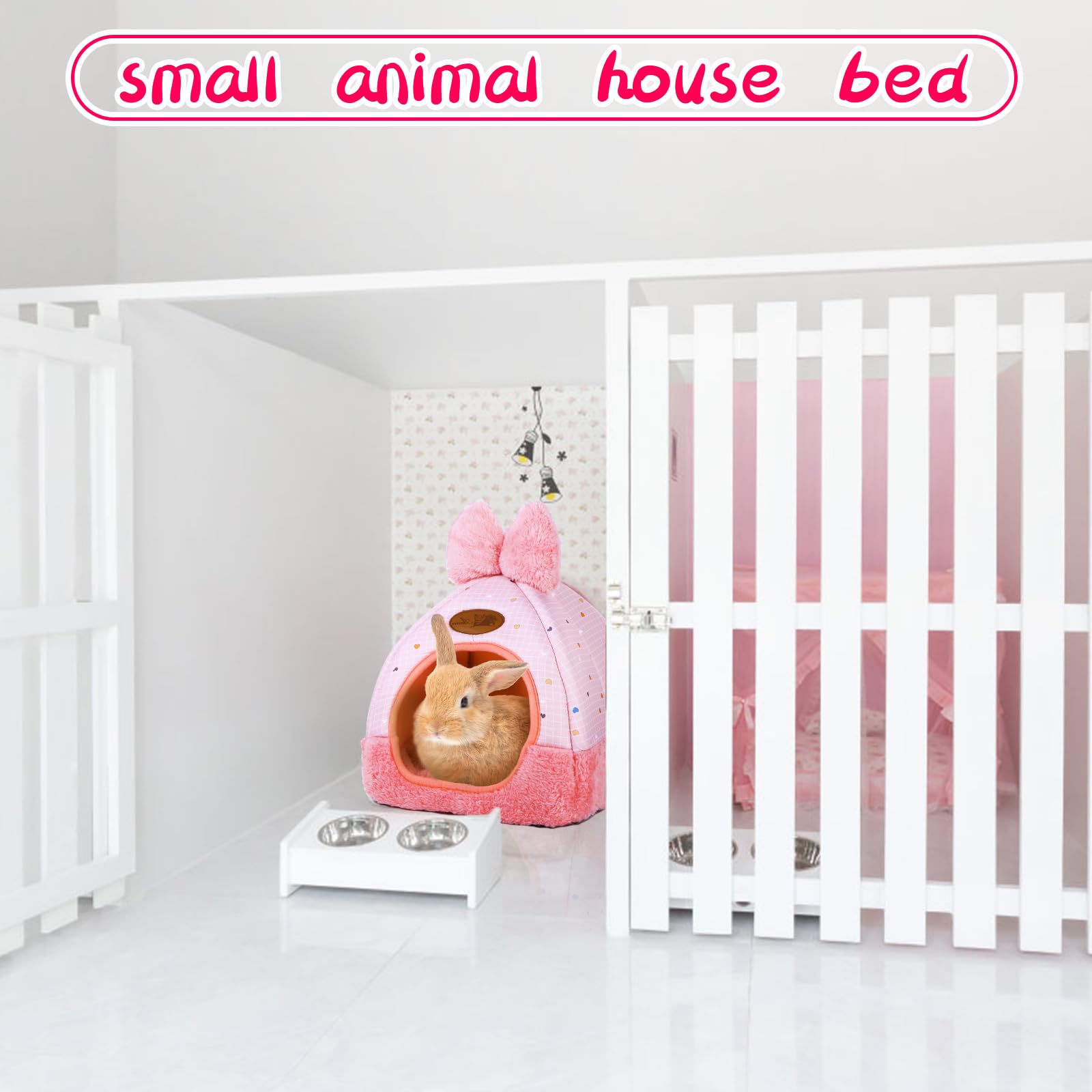 Kwerdas Bunny Bed cute bowknot adds room décor charm.