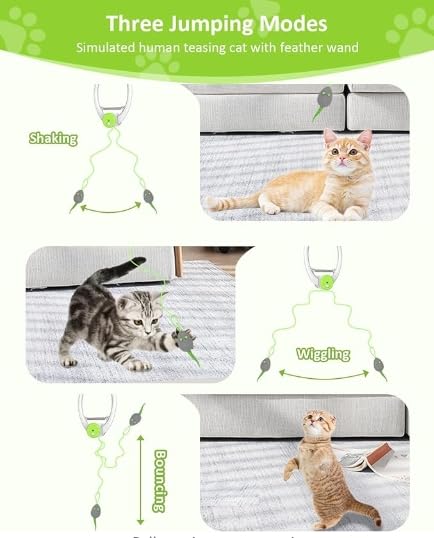KWV Cat Toy with door-clip for indoor multi-cat rooms