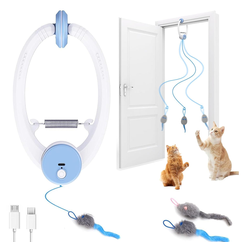 KWV Interactive Cat Toy door-hanging bird in flight for indoor enrichment and exercise