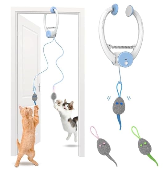 KWV Universal door clamp cat toy fits 7-inch doors for versatile setup