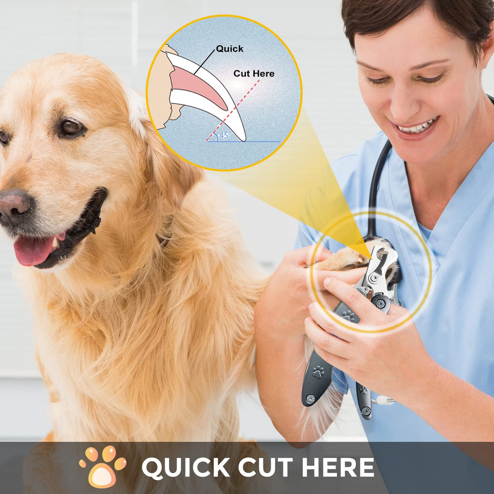 KXCDTECH easy-clip design helps calmer trimming for dogs.