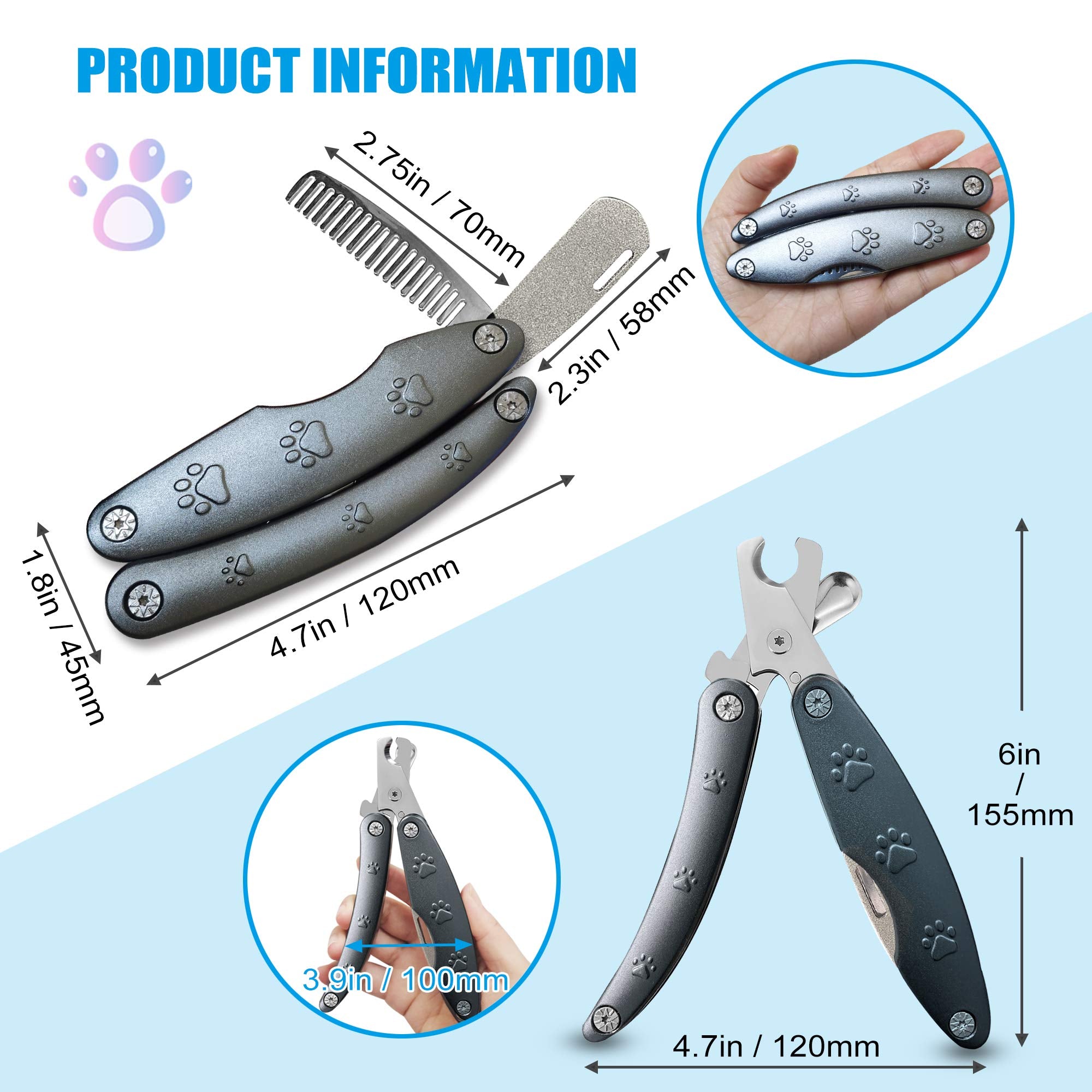 KXCDTECH semi-circular blade clipper enables safe, accurate nail cuts.