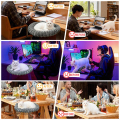 Kxreizr dual-screw stable cat desk hammock keeps your pet secure on sturdy desks.