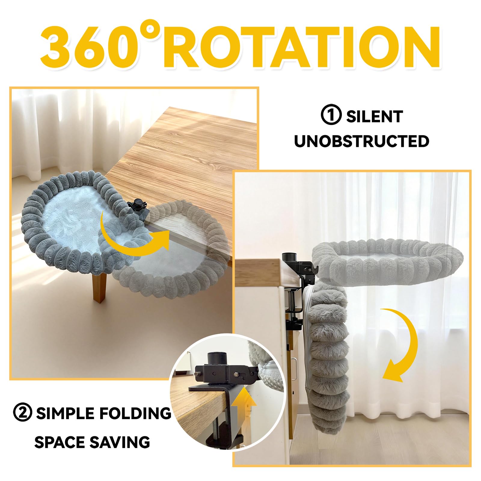 Kxreizr sunken design supports joints for comfy, wrapped naps during worktime.