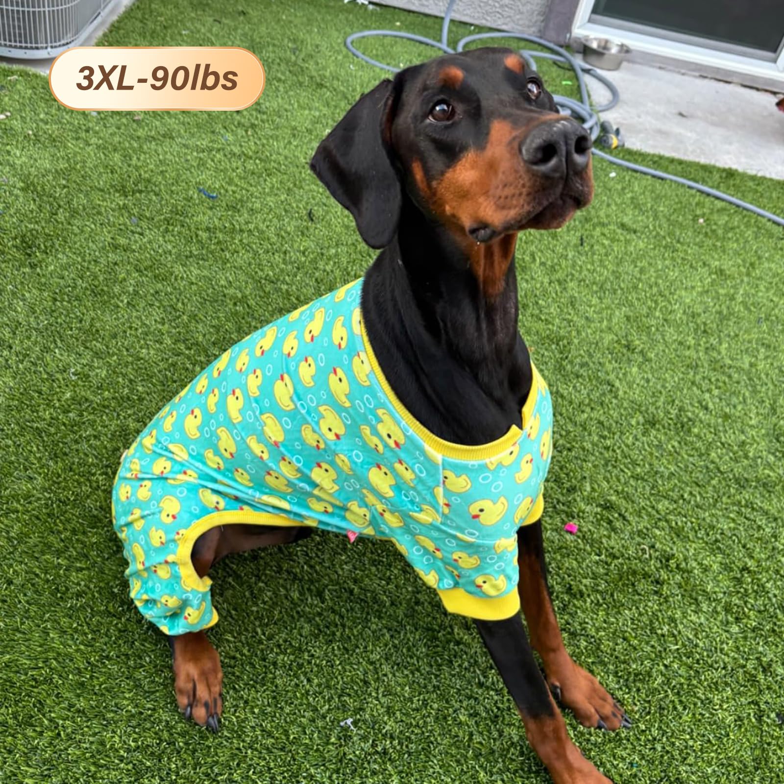 KYEESE dog pajamas, soft stretch velvet for comfy on/off