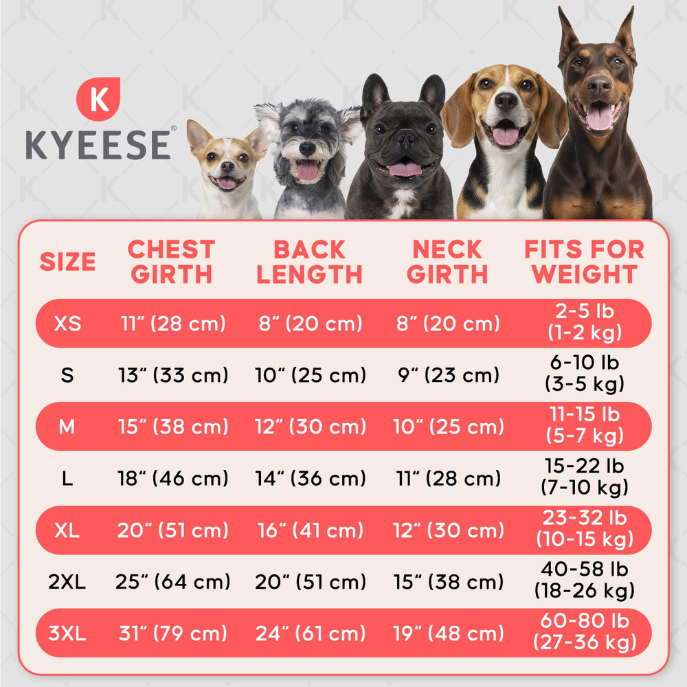 KYEESE machine-washable dog pajamas retain color and shape after washes.
