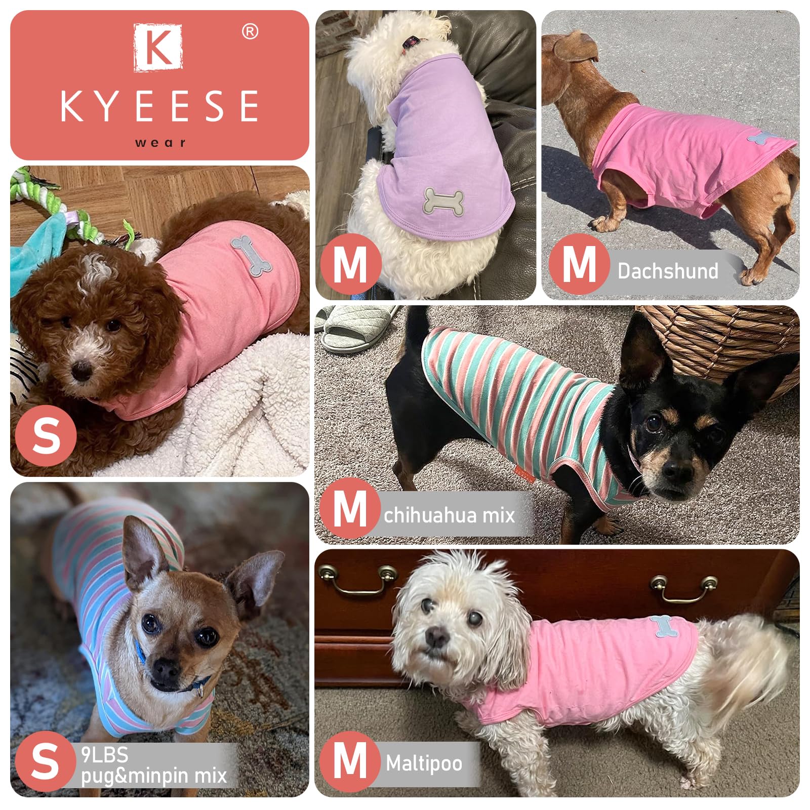 KYEESE sleeveless design supports easy movement for small dogs.