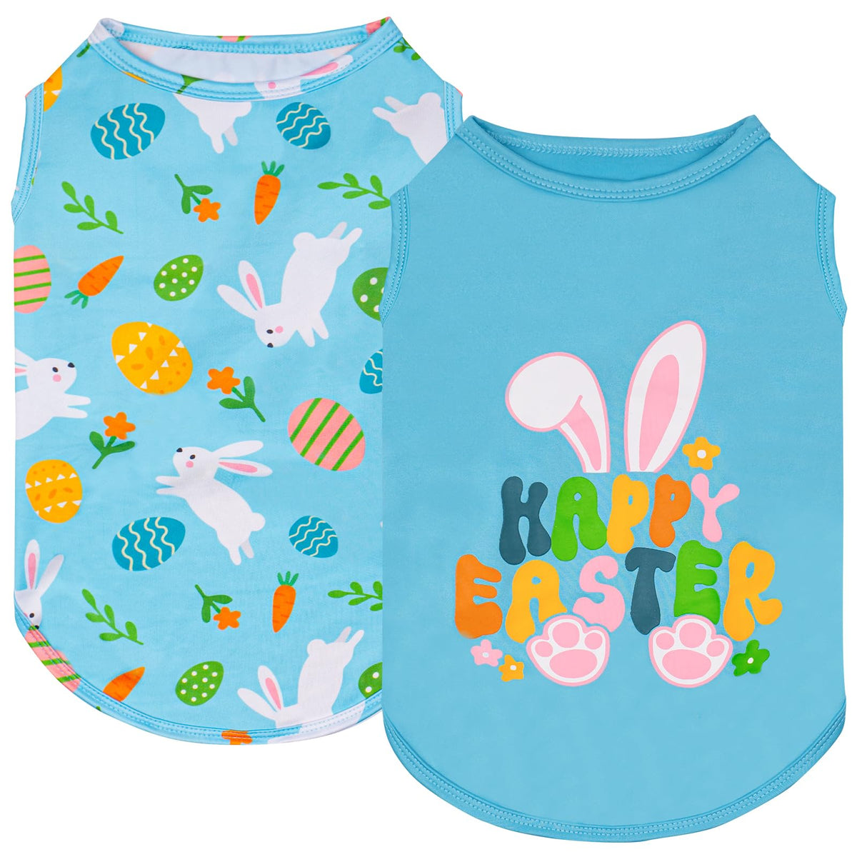 KYEESE Easter dog shirt with bunny print for festive walks