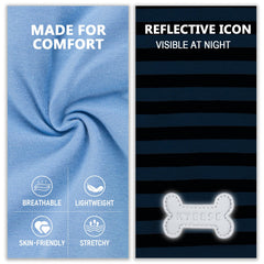 KYEESE reflective label dog shirt night visibility for safe evening walks.