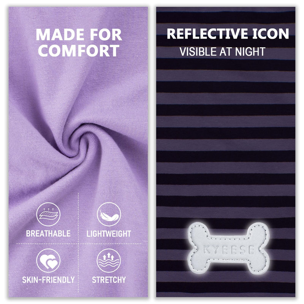 KYEESE reflective safety label back view boosts visibility during evening strolls.