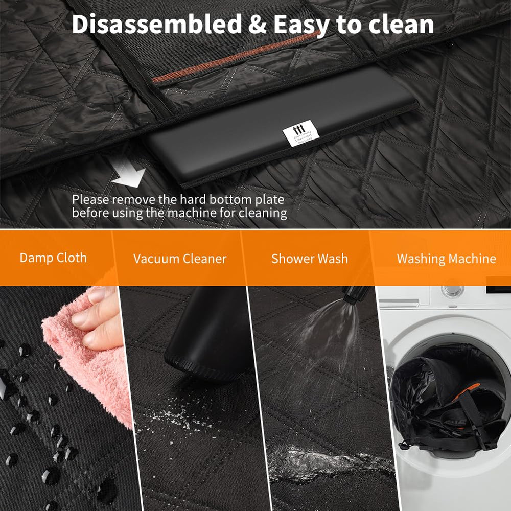 KYG back seat extender prevents pet slipping during abrupt stops.