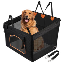 KYG large dog car seat cushion provides extra comfort on long trips