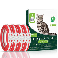 KYGNE four-pack cat flea collars in package for extended protection.