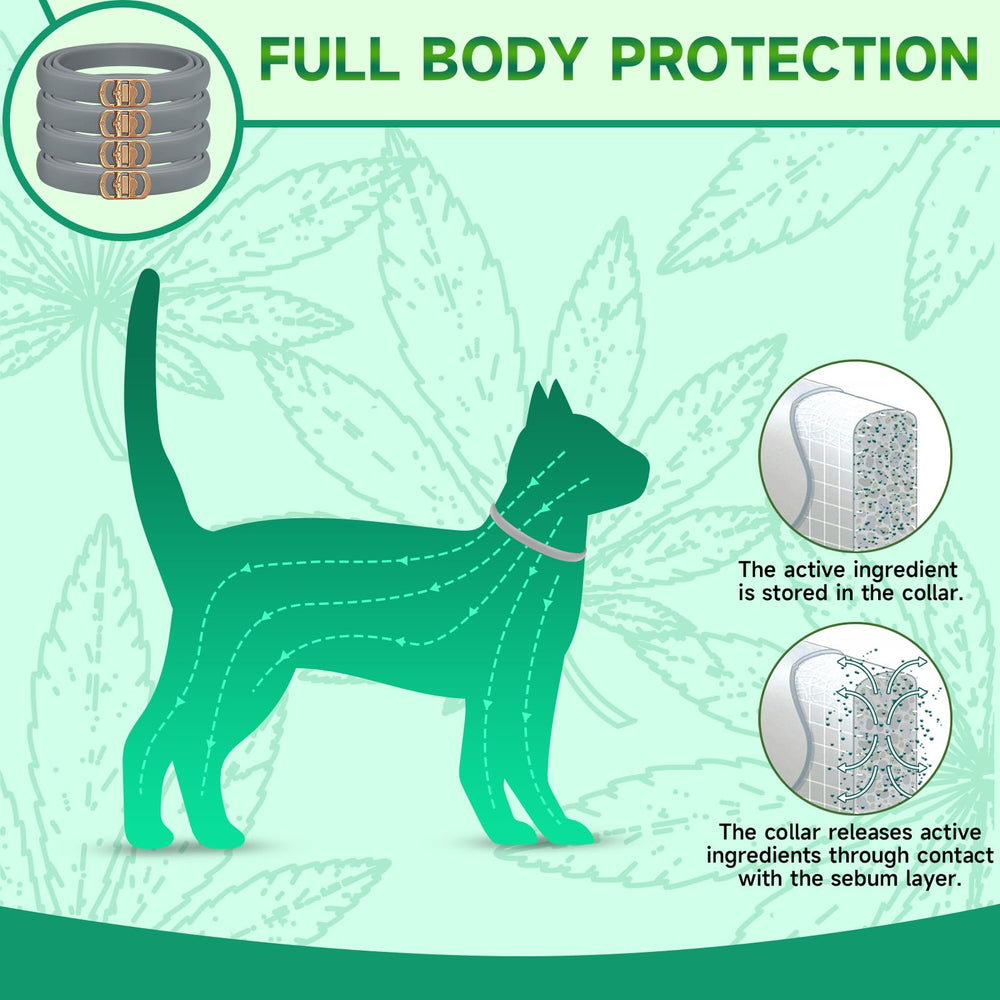KYGNE one-size-fits-all adjustable cat collar for many cats.