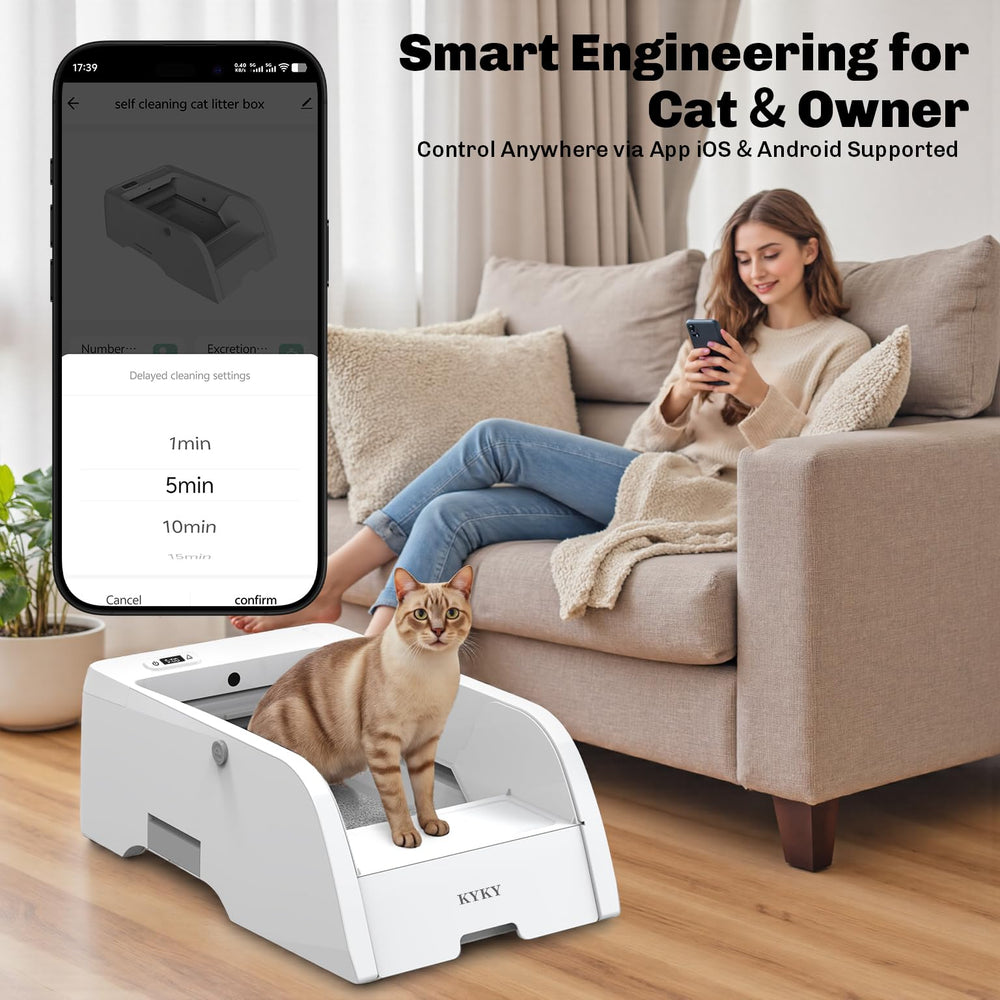 KYKY anti-pinch infrared sensors protect paws during use
