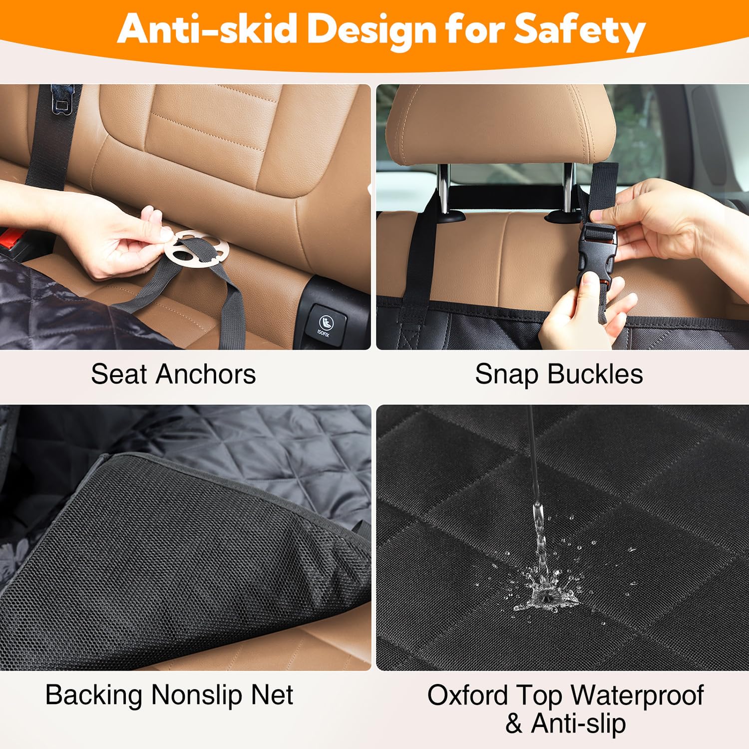 Kytely backseat cover guards against dirt and spills during travel