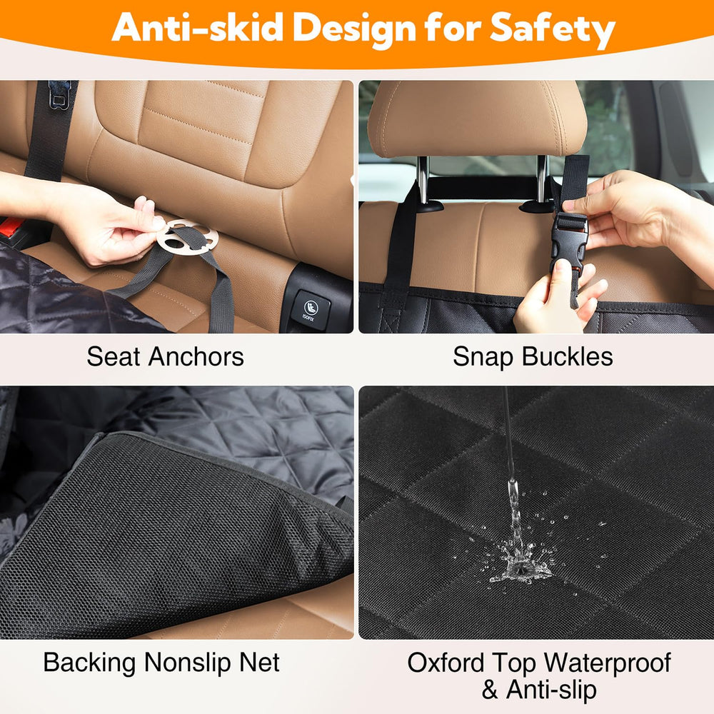Kytely backseat cover guards against dirt and spills during travel