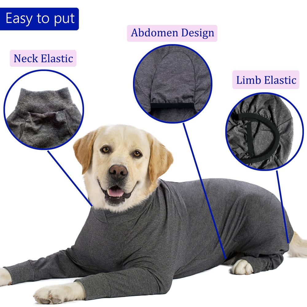 kzrfojy Dog Recovery Suit with abdominal design supports easy toilet breaks