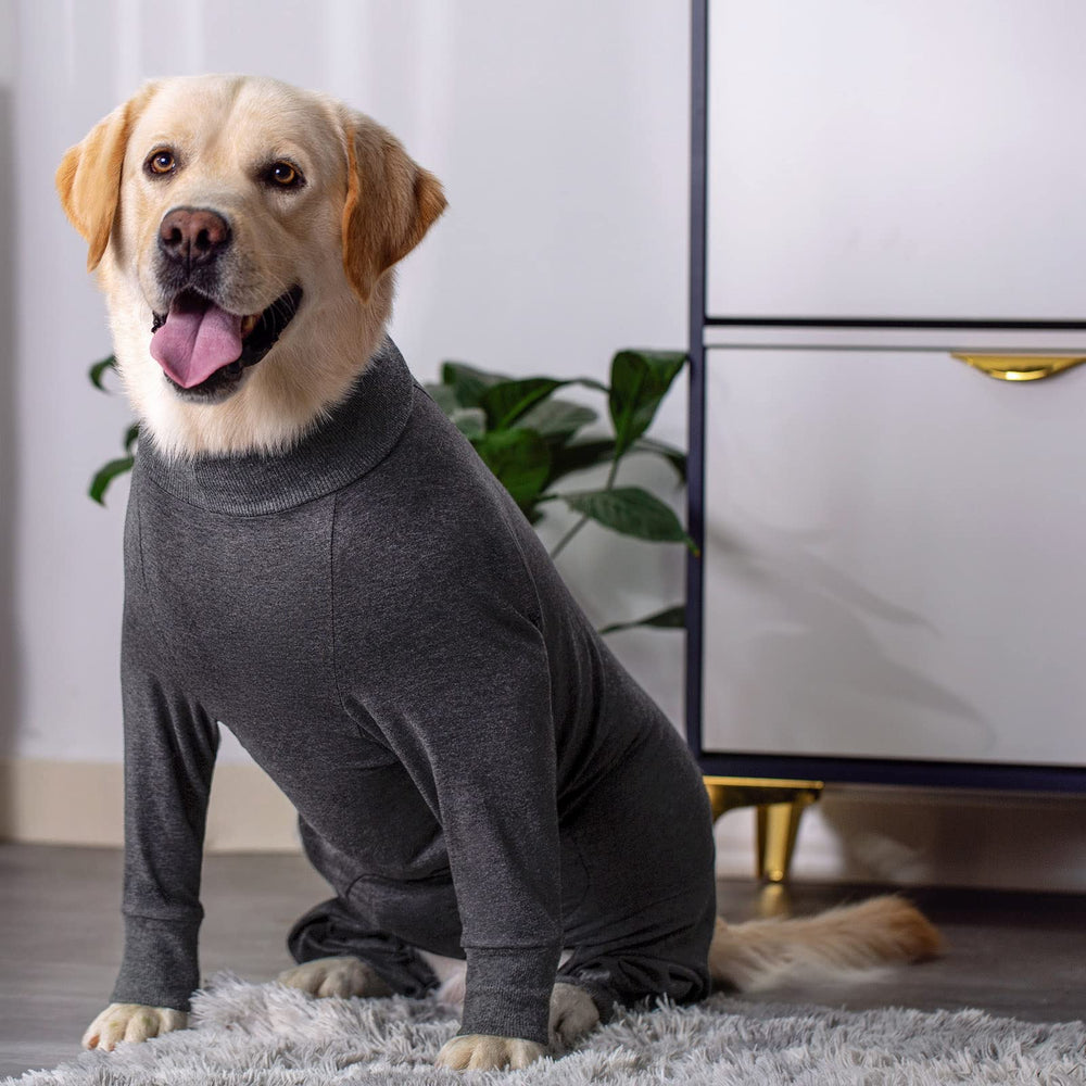 kzrfojy Dog Recovery Suit fits mid to large dogs with easy wear
