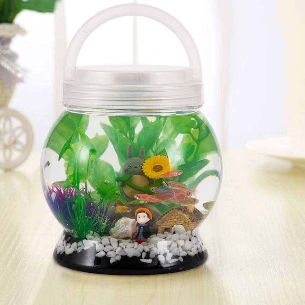 LA KEN DU Compact portable Betta Tank enables flexible placement and movement