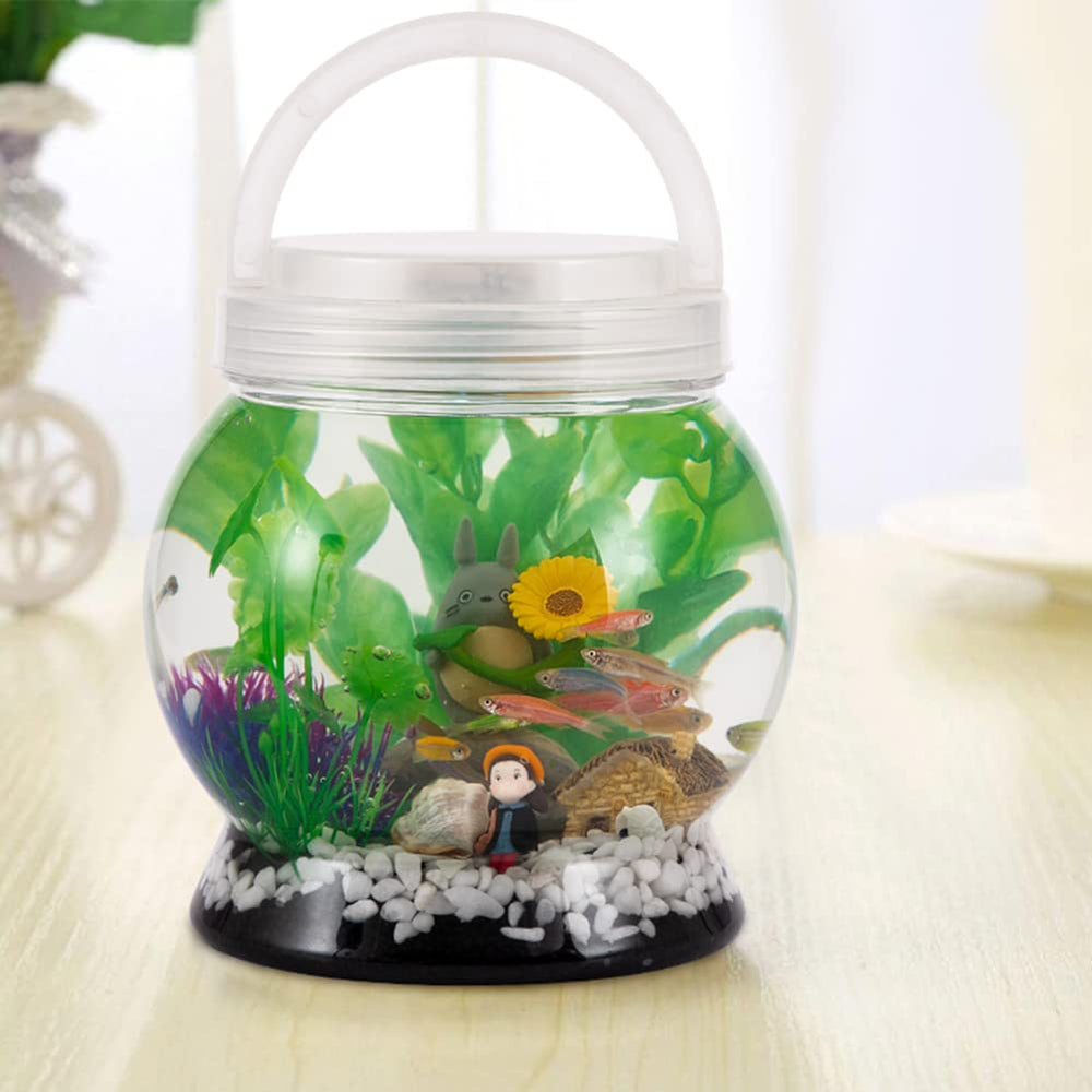 LA KEN DU Compact portable Betta Tank enables flexible placement and movement