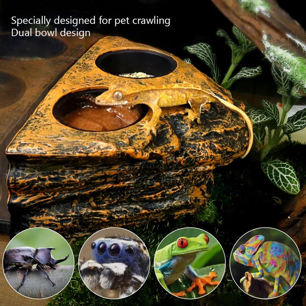 La La Pet Feeder Ledge with cups provides easy water and food access.